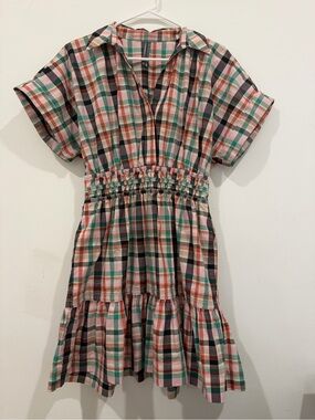 Anthropologie The Somerset Plaid Mini Dress